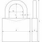 Preview: ABUS TITALIUM Hangschloss 64TI/40 Lock-Tag Vorhängeschloss Bügelschloss 