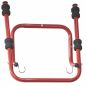 Preview: MOTTEZ Fahrradwandhalter für 2-Räder 520 x 440 x 300 mm Fahrradständer, Rot 