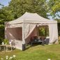 Preview: SIENA GARDEN Allrounder Pavillon Faltpavillon 300 x 450 cm rechteckig taupe 