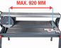 Preview: MATRIX Radial Fliesenschneider elektrisch Nassschneider SSCM 1200-920-2 0-45°  920mm Schnittlänge | 1200 Watt | 200mm Trennscheibe