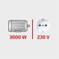 Preview: Holzspalter Brennholzspalter 230V HBH HSSN800 stehend 8 Tonnen 8t Spaltkraft 3kW 