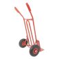 Preview: TRESTLES Sackkarre pannensicher Transportkarre Stapelkarre Profi 250 kg S01 rot 