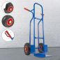 Preview: TRESTLES Profi Sackkarre robust mit Treppenrutsche Vollgummireifen 250kg S04blau 