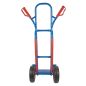 Preview: TRESTLES Profi Sackkarre robust mit Treppenrutsche Vollgummireifen 250kg S04blau 