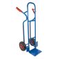 Preview: TRESTLES Profi Sackkarre robust mit Treppenrutsche Vollgummireifen 250kg S04blau 