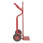 Preview: TRESTLES Sackkarre pannensicher Gleitkufe Transportkarre Profi 250kg S04 rot 