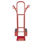 Preview: TRESTLES Sackkarre pannensicher Gleitkufe Transportkarre Profi 250kg S04 rot 