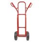 Preview: TRESTLES Sackkarre pannensicher Gleitkufe Transportkarre Profi 250kg S04 rot 