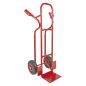 Preview: TRESTLES Sackkarre pannensicher Gleitkufe Transportkarre Profi 250kg S04 rot 