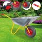 Preview: RAVENDO BD1002 PUR Schubkarre Bauschubkarre Gartenkarre 100l *2.WAHL* 