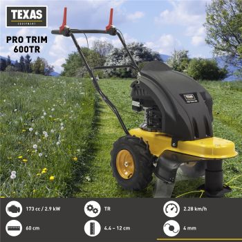 TEXAS Wiesenmäher Hochgrasmäher Benzin mit Radantrieb Pro Trim 600TR *2.WAHL* 