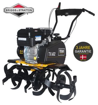 TEXAS Gartenfräse Motorhacke Bodenhacke Bodenfräse Pflug Benzin Profi TX602B B&S
 