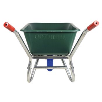 BPA Schubkarre pannensicher Vollgummirad Bauschubkarre Gartenkarre 100l PP Mulde  