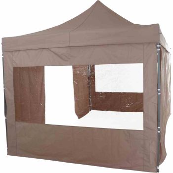 SIENA GARDEN Allrounder Pavillon Faltpavillon 300 x 450 cm rechteckig taupe 