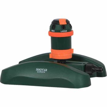 SIENA GARDEN Multi Kreisregner 3800 6 Sprühbilder auf Schlitten orange/grün 