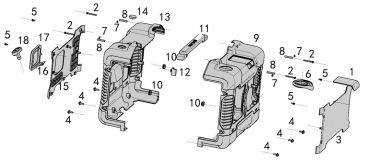 MATRIX Ersatzteil Rückwand für Stromgenerator Stromerzeuger PG 2000i 