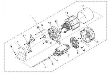 MATRIX Ersatzteil Abdeckung für Stromgenerator Stromerzeuger PG 6000 D Silent 