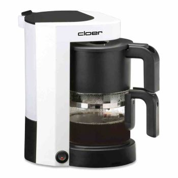 CLOER Kaffeemaschine 5981 5 Tassen abnehmbarer Wassertank Glaskanne Tropf-Stopp 