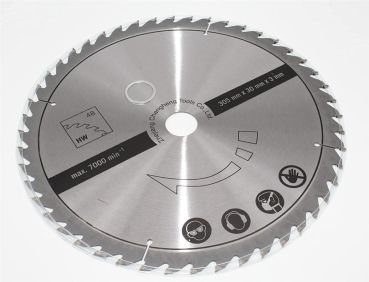 SCHEPPACH Sägeblatt HW 305 x 30 x 3,0 mm 48 Zähne Kreissäge Kappsäge HM140L 