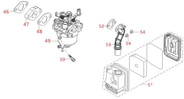 MATRIX Ersatzteil Luftfiltergehäuse für Stromerzeuger Generator PG 2000i-USB 