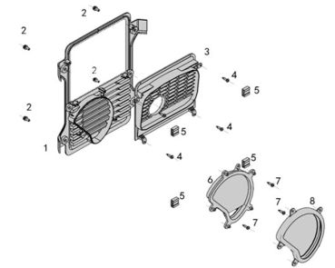 MATRIX Ersatzteil Schalldämpferaufnahme für Stromerzeuger Generator PG 3000i-USB 