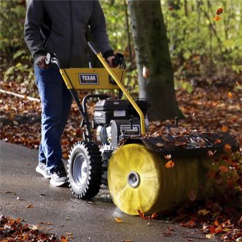 TEXAS Kehrmaschine Benzin 80cm Schneeräumer Laubkehrer Combi 800TG Set 2in1 