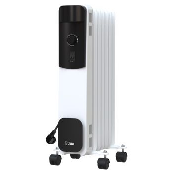 GÜDE Ölradiator 1500 Watt OR 1500-7 mobile Heizung Heizer Thermostat 7 Rippen 