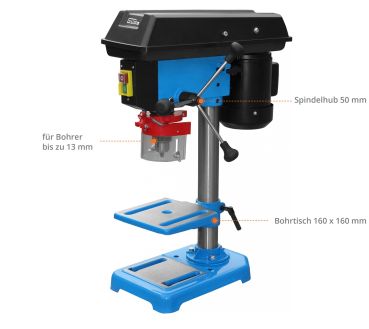 GÜDE Tischbohrmaschine Ständerbohrmaschine Bohrmaschine GTB 13/355 350 Watt 