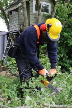 TEXAS TCZ5800 Profi Akku Kettensäge 58V Top-Handle Säge ohne Akku und Ladegerät 