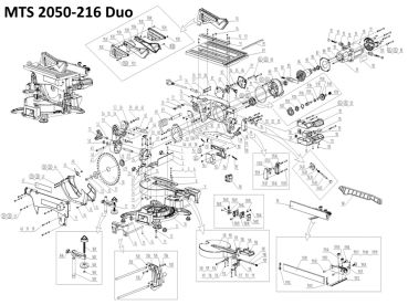 MATRIX Ersatzteil Griffschnalle für Kappsäge Gehrungssäge MTS 2050-216 Duo 