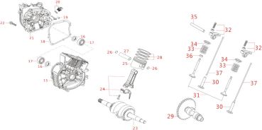 MATRIX Ersatzteil Sicherungsring für Kolben Stromerzeuger Generator PG 3000i-USB 