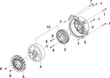 MATRIX Ersatzteil Lüfterrad Stromerzeuger PG 3000i-USB 