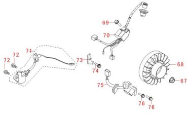 MATRIX Ersatzteil Spule Zündeinheit Stromerzeuger PG 3000i-USB 