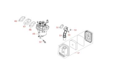 MATRIX Ersatzteil Benzinfilter für Stromerzeuger Generator PG 2000i-2 