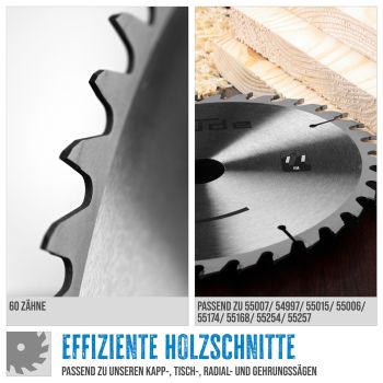 GÜDE Holzsägeblatt HM 210x30 mm - 60 Zähne - Ersatzblatt Sägeblatt