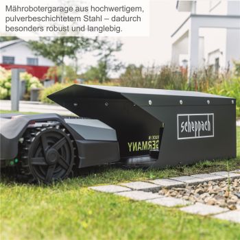 Scheppach Mähroboter Garage Regenschutz Carport Dach für Rasenroboter RoboHome 