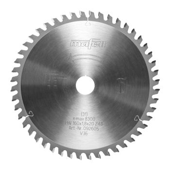 MAFELL Hartmetall Sägeblatt HM 160 x 1,2/1,8 x 20 mm - 48 Zähne - Ersatzblatt 