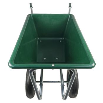 Matrix Schubkarre Stall Pferde Garten Großmuldenkarre 240l 250kg 2-Rad PU-Rad 