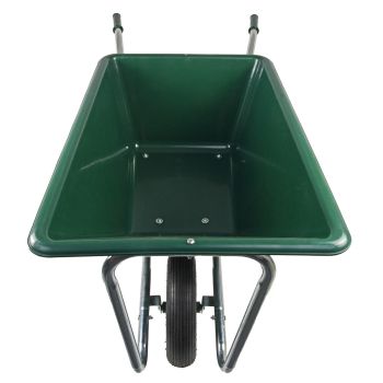 Matrix Schubkarre Stall Pferde Garten Großmuldenkarre 240l 250kg 1-Rad Luft-Rad 