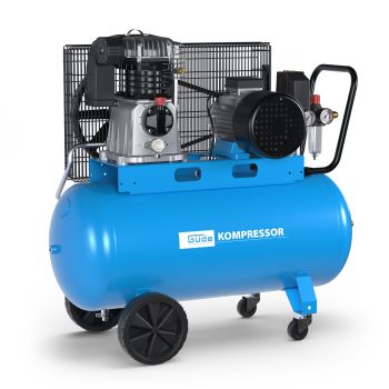 GÜDE Kompressor 700/10/100 400 Volt 2-Zylinder, 650 l/min, 10 bar, 100 l Kessel 