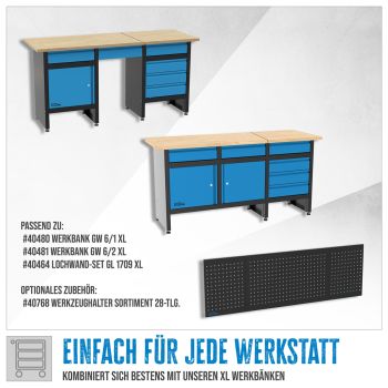 GÜDE Werkstatteinrichtung Wandschrank Werkzeugschrank GWS 2T/L XL 