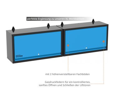 GÜDE Werkstatteinrichtung Wandschrank Werkzeugschrank GWS 2T XL 