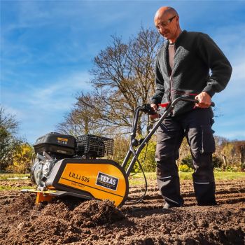 TEXAS Gartenfräse Motorhacke Bodenhacke Bodenfräse Pflug Benzin Lilli 535TG  