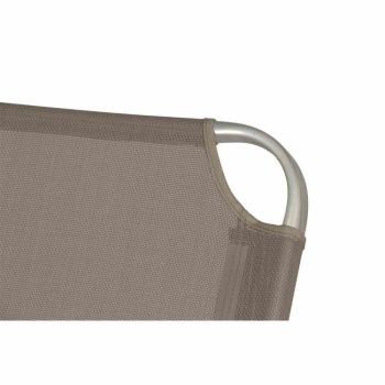 SIENA GARDEN Alu-Dreibeinliege XXL Dreibeinliege taupe, Gestell Aluminium silber 