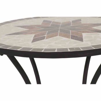 SIENA GARDEN Bistrotisch Stella Ø 60x71 cm 4-Sitzer Keramik in Mosaikoptik Tisch 