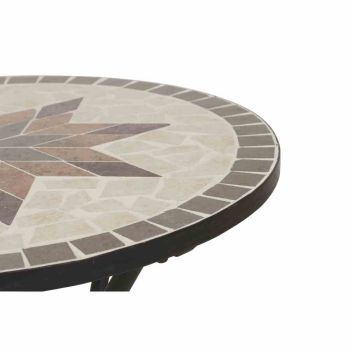 SIENA GARDEN Bistrotisch Stella Ø 60x71 cm 4-Sitzer Keramik in Mosaikoptik Tisch 