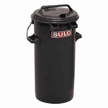 SULO 1052566 Systemmülleimer 50l Kunststoff grau Aluminiumverschlussbügel 