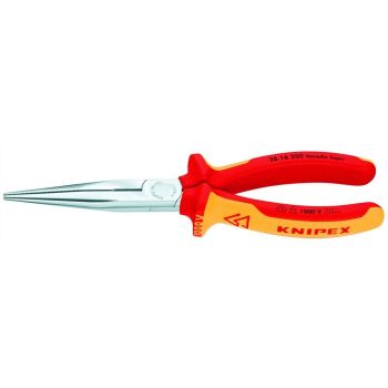 KNIPEX 0302283 Flachrundzange 200mm gerade Backen Schutzisoliert 1000V 