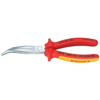 KNIPEX VDE Flachrundzange Storchschnabelzange 200mm mit Schneide 