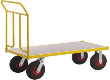 RAVENDO TW 1250L Plattformwagen Transportwagen Lagerwagen 0,65x1,25m PU Rad 